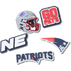 Crocs - NFL New England Patriots 5 Pack Jibbitz Shoe Charm Women|Men|Jibbitz™ Charms