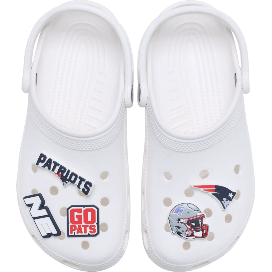 Crocs - NFL New England Patriots 5 Pack Jibbitz Shoe Charm Women|Men|Jibbitz™ Charms