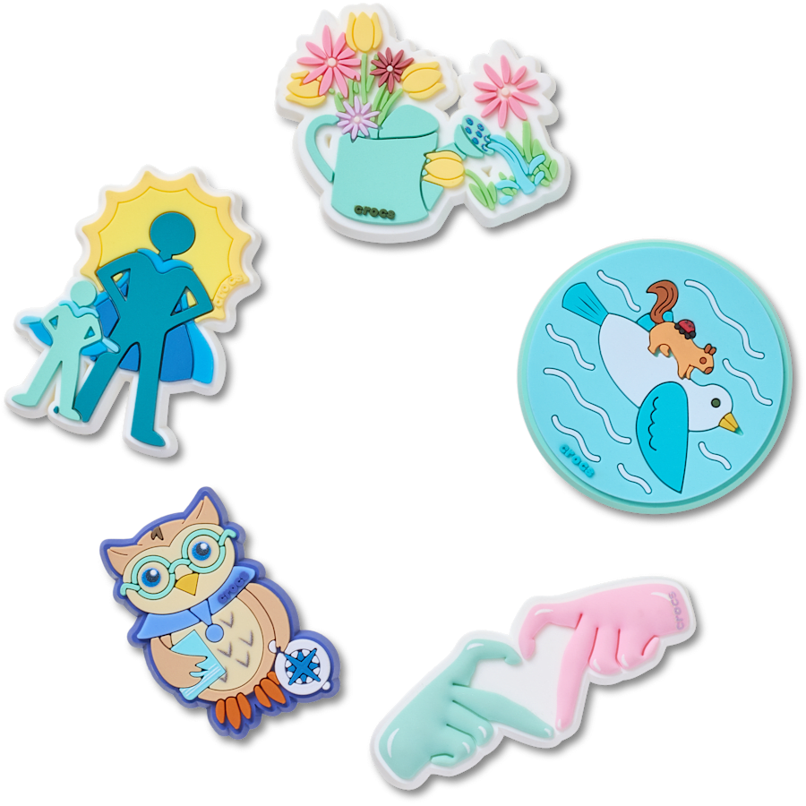 Crocs - Got Your Back 5 Pack Jibbitz™ charms Women|Men|Jibbitz™ Charms
