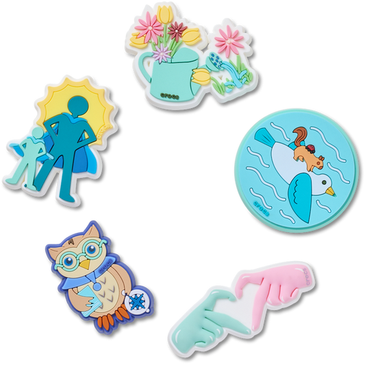 Crocs - Got Your Back 5 Pack Jibbitz™ charms Women|Men|Jibbitz™ Charms