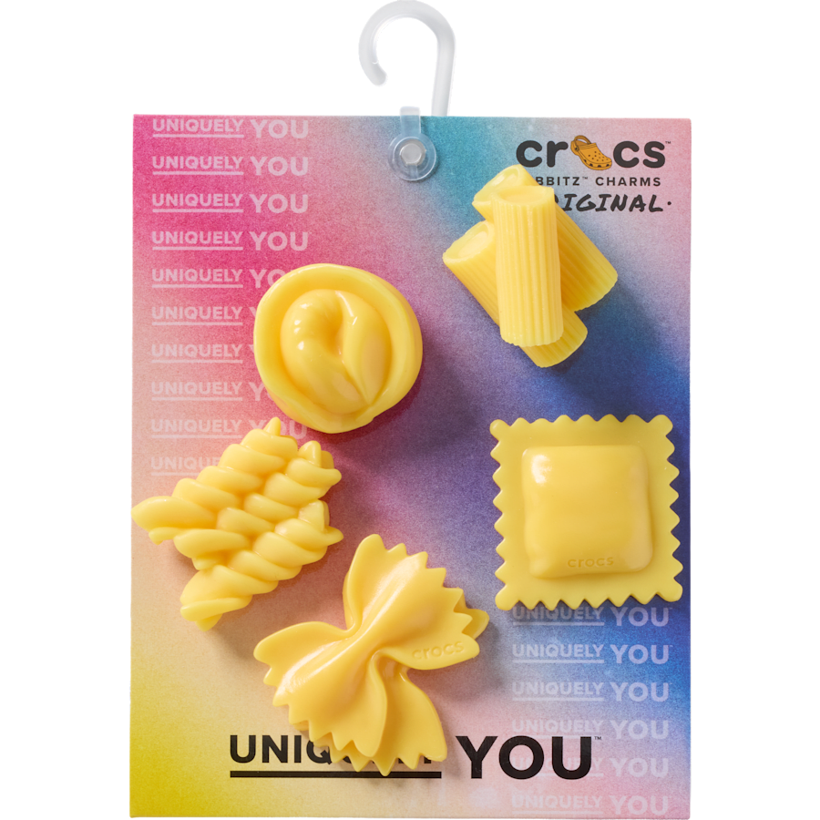 Crocs - Realistic Pasta 5 Pack Jibbitz™ charms Women|Men|Jibbitz™ Charms