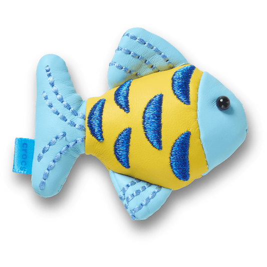 Crocs - Blue and Gold Sparkle Fish Jibbitz™ charms Women|Men