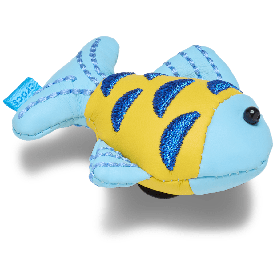 Crocs - Blue and Gold Sparkle Fish Jibbitz™ charms Women|Men