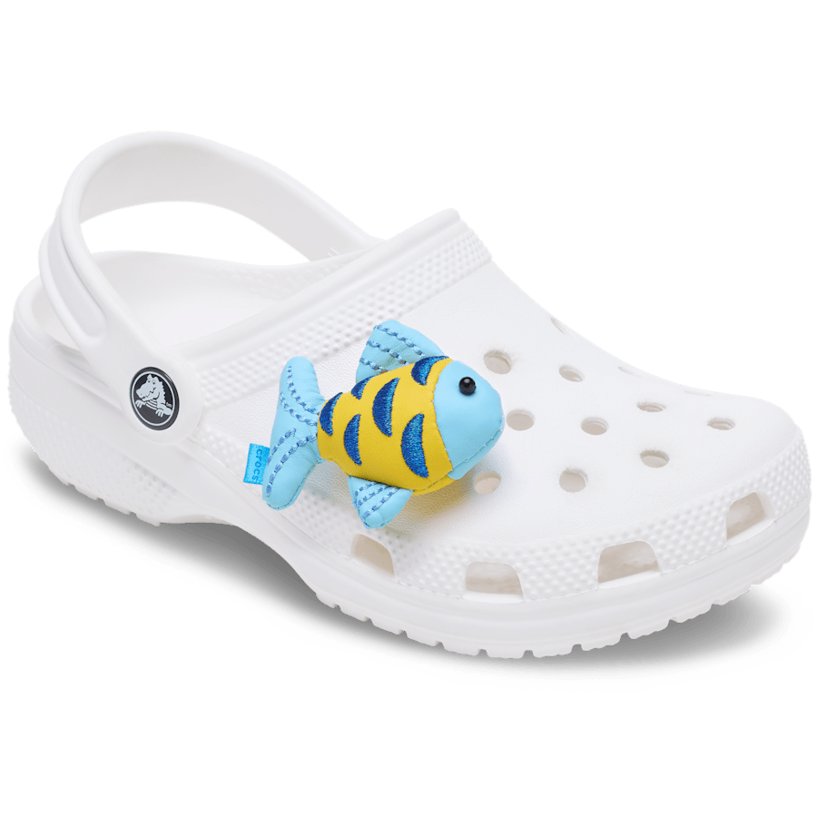 Crocs - Blue and Gold Sparkle Fish Jibbitz™ charms Women|Men