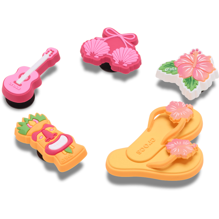 Crocs - Tiki Vacation 5 Pack Jibbitz™ charms Women|Men|Jibbitz™ Charms