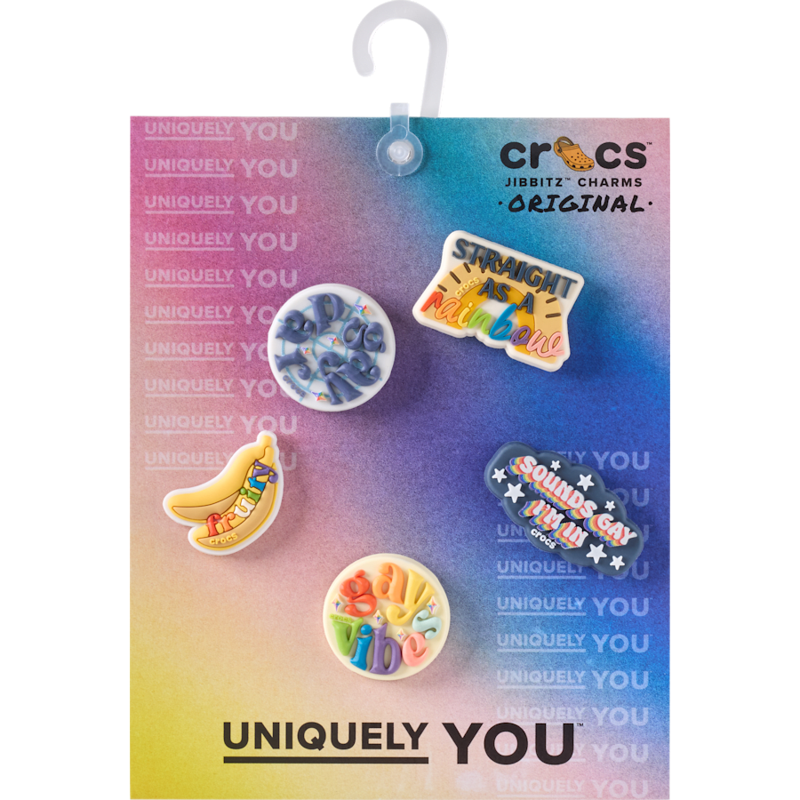 Crocs - Irreverent Pride 5 Pack Jibbitz™ charms Women|Men|Jibbitz™ Charms