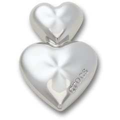 Crocs - Silver Double Heart Jibbitz™ charms Women|Men