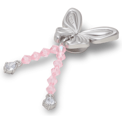 Crocs - Silver Beaded Meta Butterfly Jibbitz™ charms Women|Men