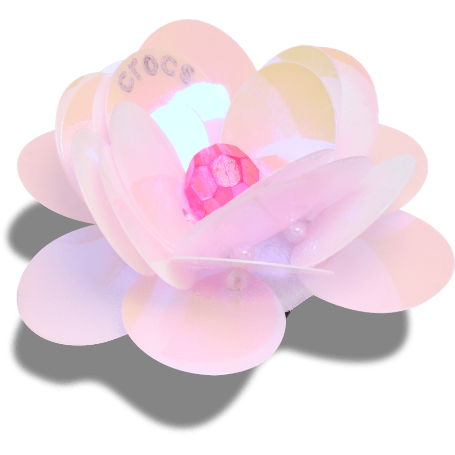 Crocs - Sequin Pink Flower Jibbitz™ charms Women|Men