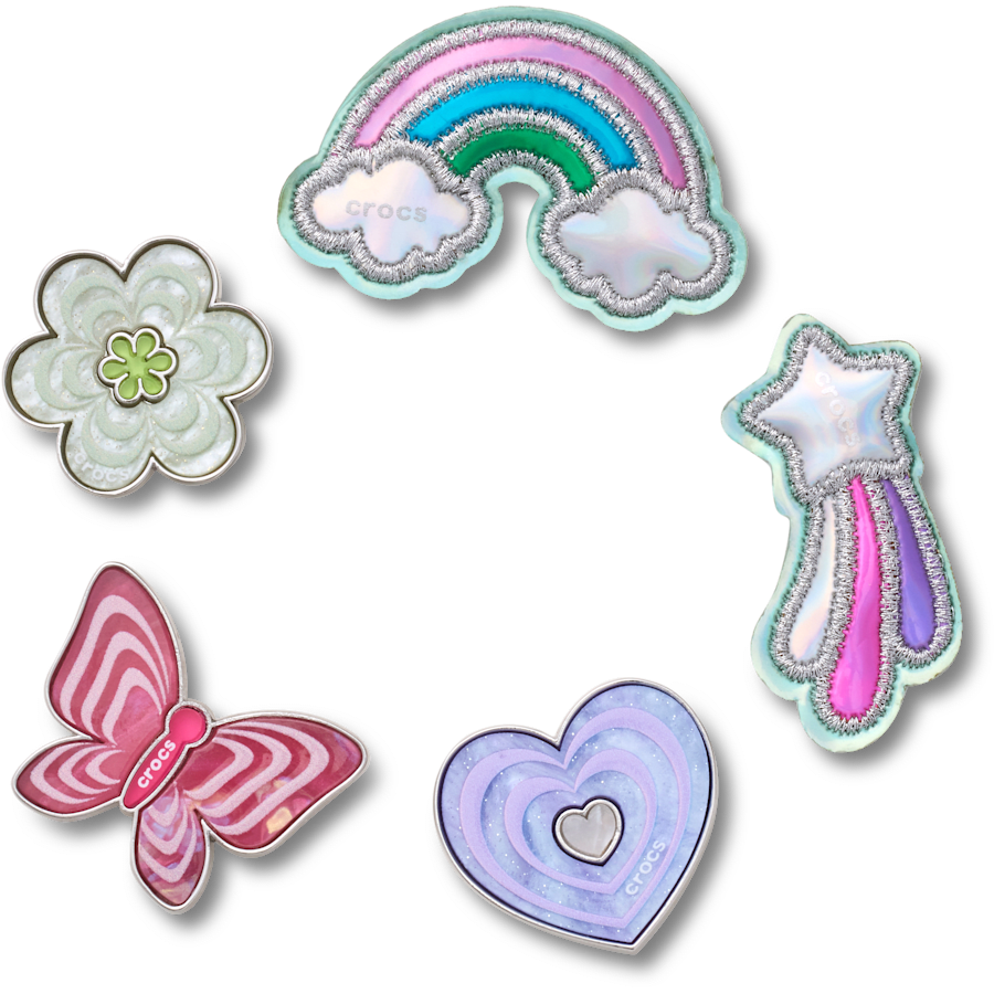 Crocs - Funky Girly Icons 5 Pack Jibbitz™ charms Women|Men|Jibbitz™ Charms