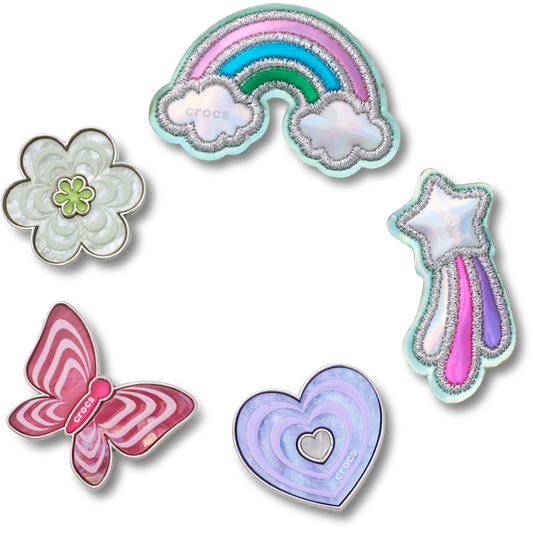 Crocs - Funky Girly Icons 5 Pack Jibbitz™ charms Women|Men|Jibbitz™ Charms