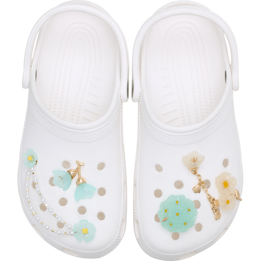 Crocs - Blue Dainty Floral 5 Pack Jibbitz™ charms Women|Men|Jibbitz™ Charms