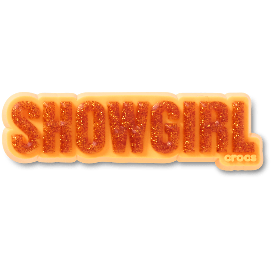 Crocs - Orange Glitter Sign Jibbitz™ charms Women|Men|Jibbitz™ Charms