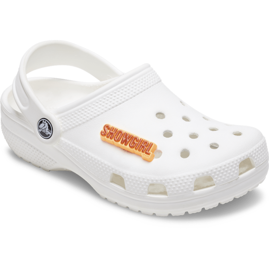 Crocs - Orange Glitter Sign Jibbitz™ charms Women|Men|Jibbitz™ Charms
