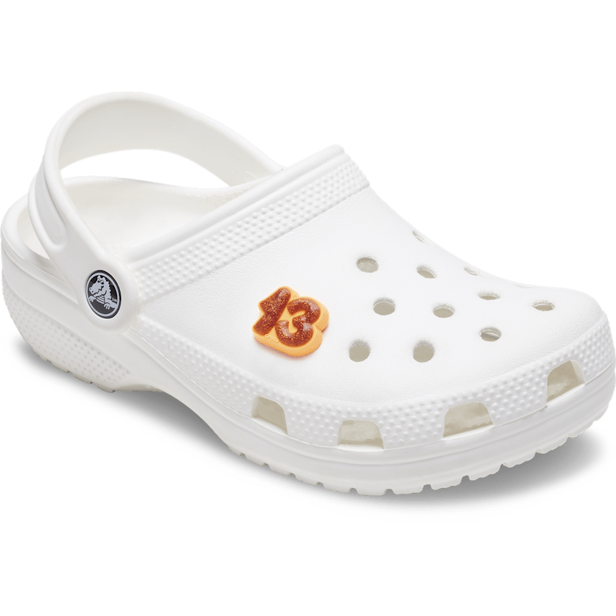 Crocs - Orange Sparkly Number 13 Jibbitz™ charms Women|Men|Jibbitz™ Charms