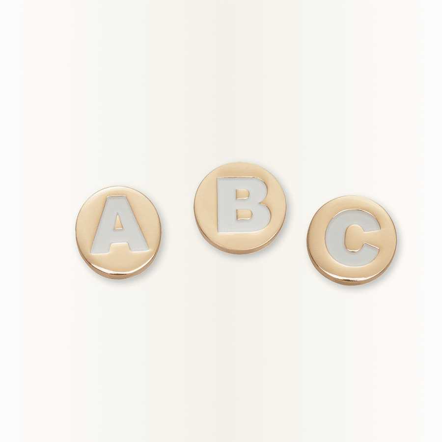 Crocs - Gold Letter A-Z Jibbitz Shoe Charm Women|Men|Jibbitz™ Charms