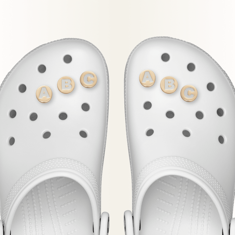 Crocs - Gold Letter A-Z Jibbitz Shoe Charm Women|Men|Jibbitz™ Charms