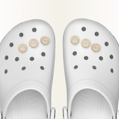Crocs - Gold Letter A-Z Jibbitz Shoe Charm Women|Men|Jibbitz™ Charms