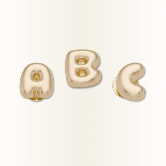 Crocs - Gold Bubble Letter A-Z Jibbitz™ charms Women|Men|Jibbitz™ Charms
