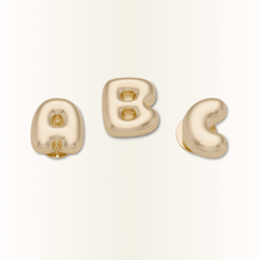 Crocs - Gold Bubble Letter A-Z Jibbitz™ charms Women|Men|Jibbitz™ Charms