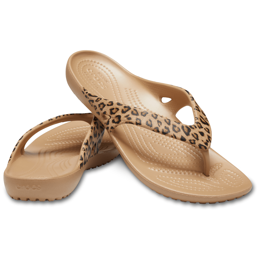 Crocs - Women's Kadee II Leopard Flip Women