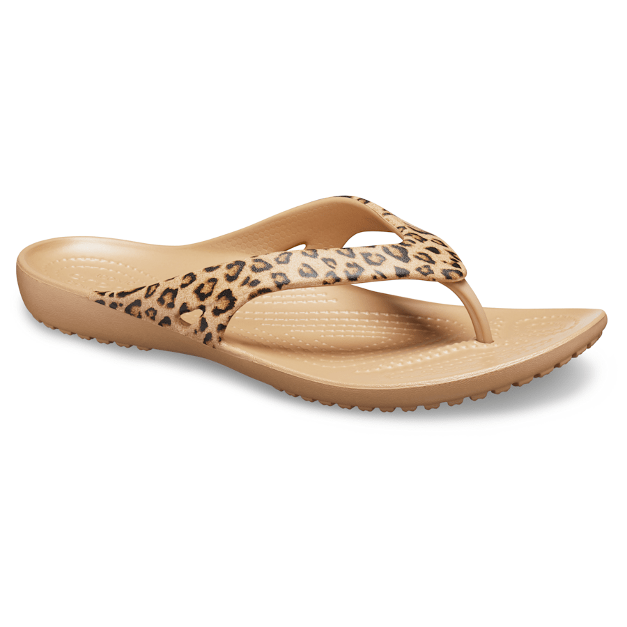 Crocs - Women's Kadee II Leopard Flip Women