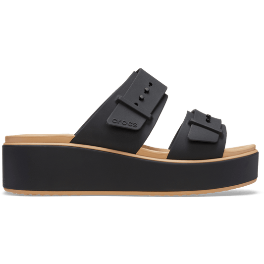 Crocs - Brooklyn Buckle Matte Wrap Low Wedge Women