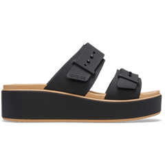 Crocs - Brooklyn Buckle Matte Wrap Low Wedge Women
