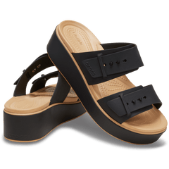 Crocs - Brooklyn Buckle Matte Wrap Low Wedge Women