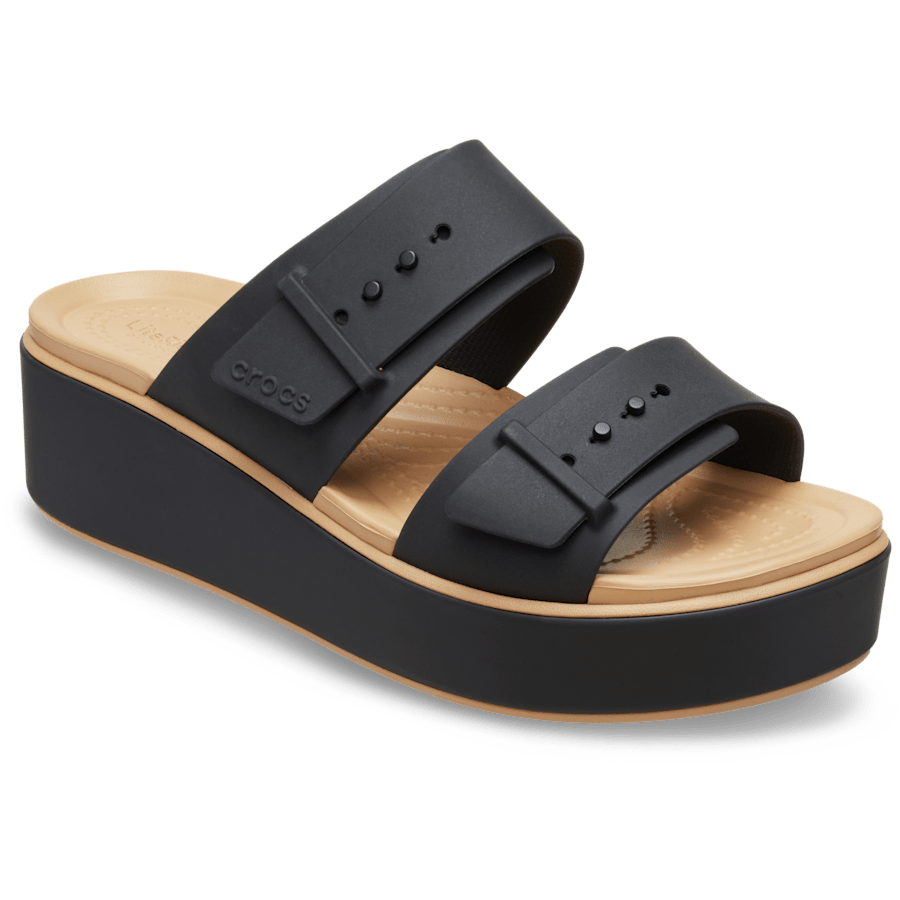 Crocs - Brooklyn Buckle Matte Wrap Low Wedge Women