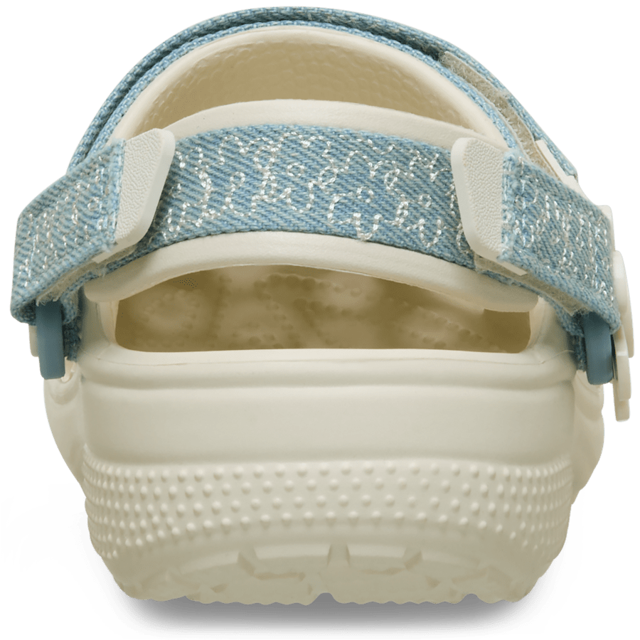 Crocs - Kids’ Classic Denim Flower Adjustable Backstrap Clog Kids