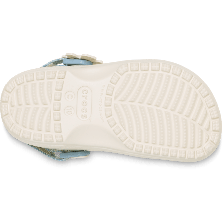 Crocs - Toddler Classic Denim Flower Adjustable Backstrap Clog Kids