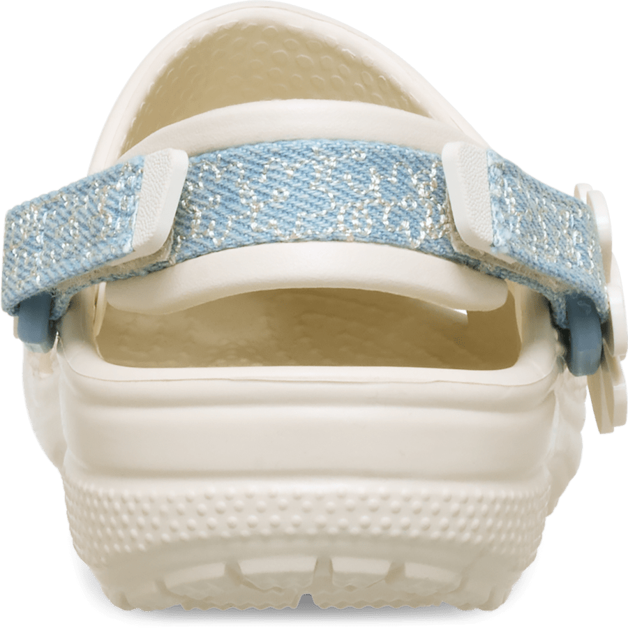 Crocs - Toddler Classic Denim Flower Adjustable Backstrap Clog Kids