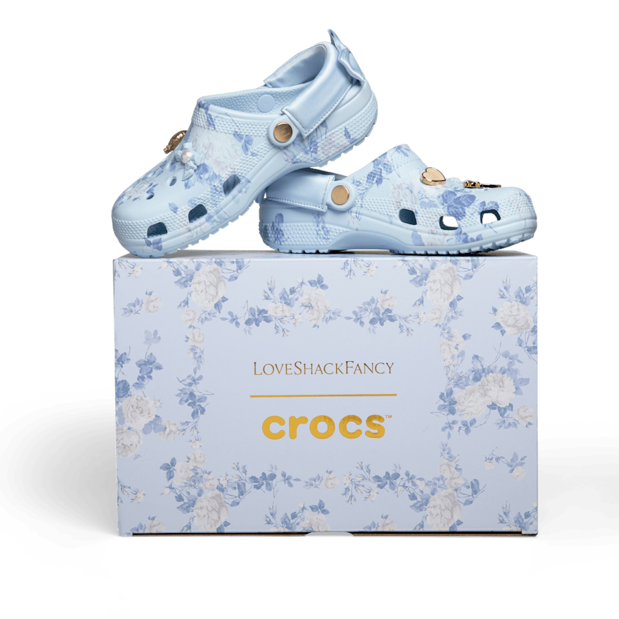 Crocs - LoveShackFancy Blue Classic Clog Women