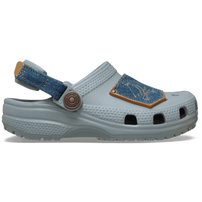 Crocs - Toddler Classic Denim Adjustable Backstrap Clog Kids