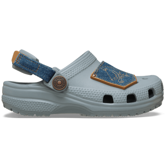 Crocs - Toddler Classic Denim Adjustable Backstrap Clog Kids