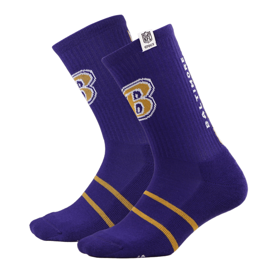 Crocs - NFL Baltimore Ravens Crocs Socks Men