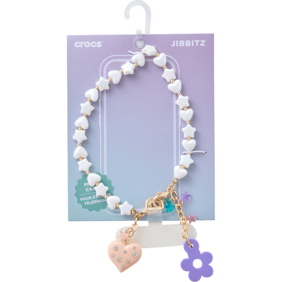 Crocs - Beaded Heart Flower Phone Wristlet Women|Kids