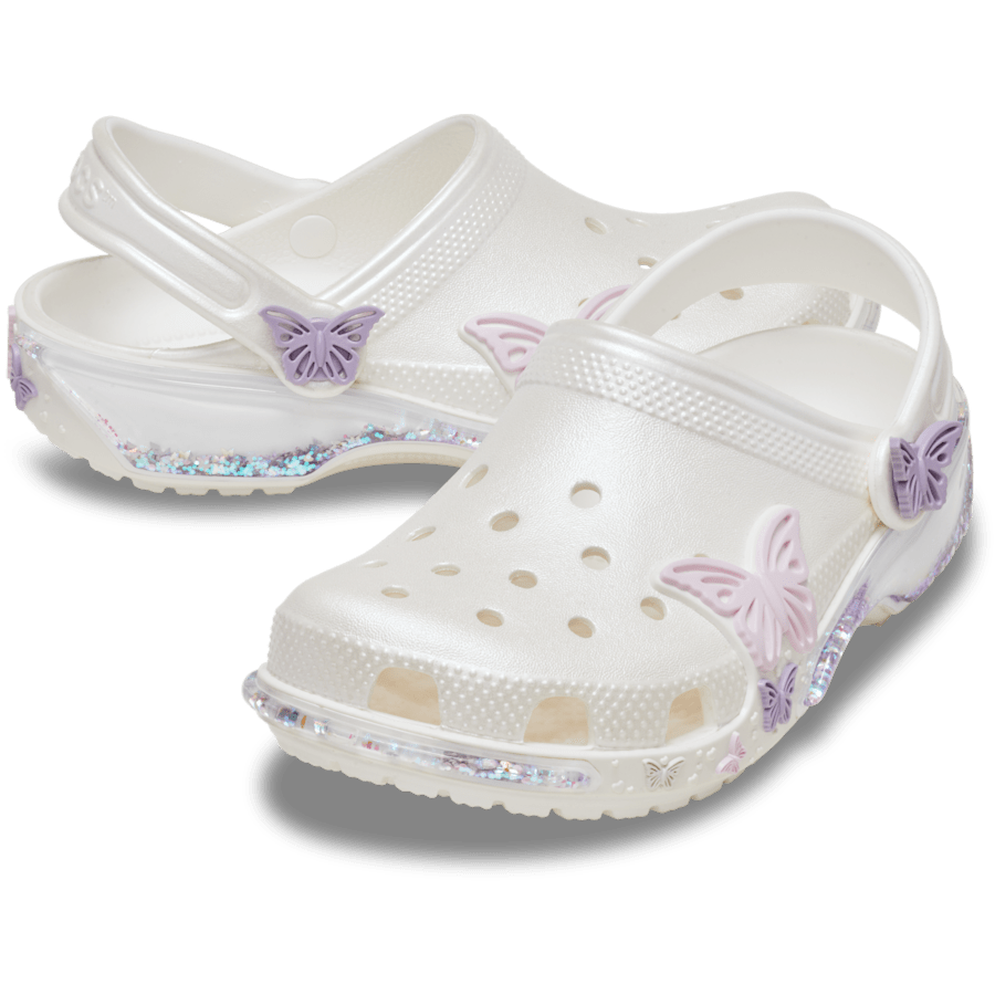 Crocs - Toddler Classic Butterfly Sparkle Shaker Clog Kids