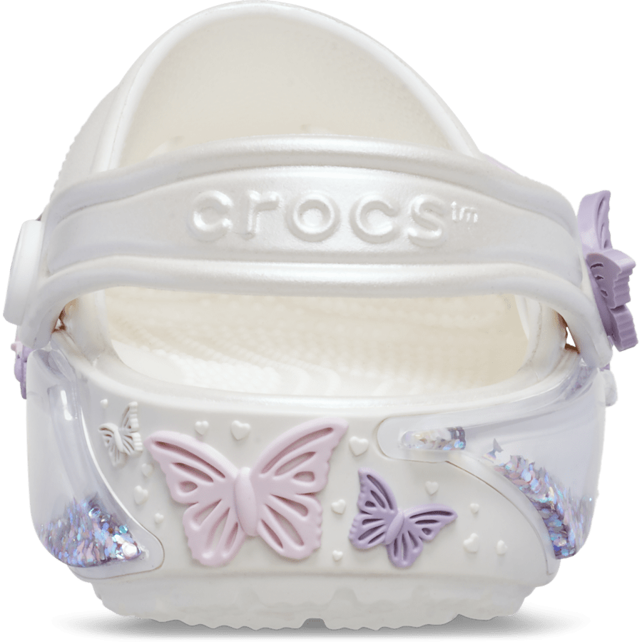 Crocs - Toddler Classic Butterfly Sparkle Shaker Clog Kids